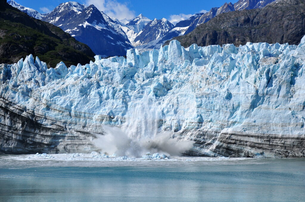 Glaciers are disappearing at a rapid rate